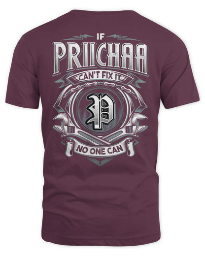 PRIICHAA AP81-K4-626 - Personalized Ahmed Quote Apparel “If Ahmed Can't Fix It, No One Can” - Unisex Standard T-Shirt - Maroon