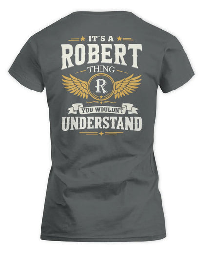 ROBERT KT06-M008 It’s a [NAME] Thing – You Wouldn’t Understand | Personalized Vintage T-Shirt - Women's Standard T-Shirt - Charcoal