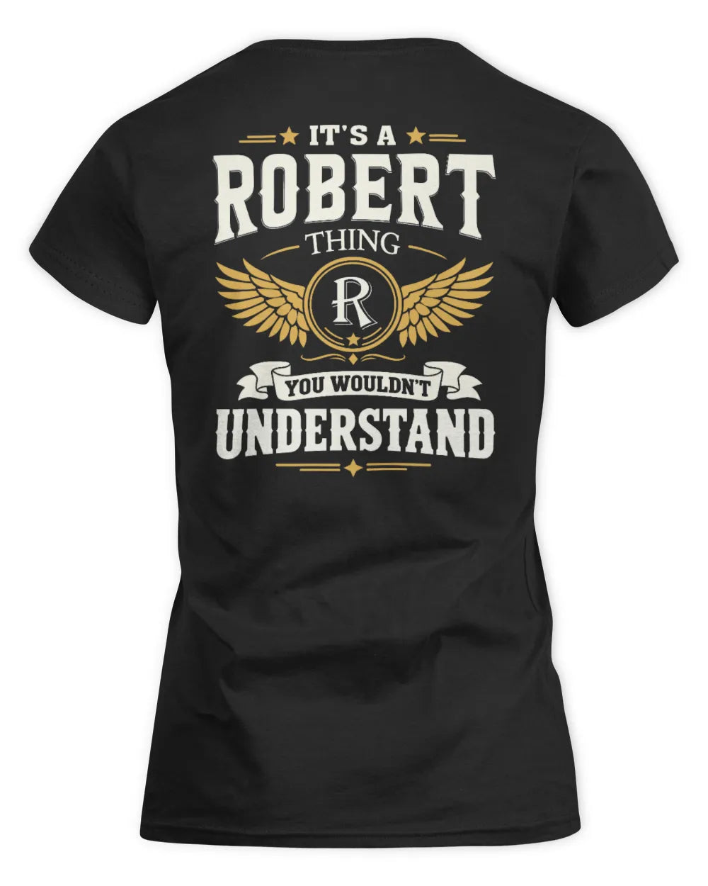 ROBERT KT06-M008 It’s a [NAME] Thing – You Wouldn’t Understand | Personalized Vintage T-Shirt - Women's Standard T-Shirt - Black