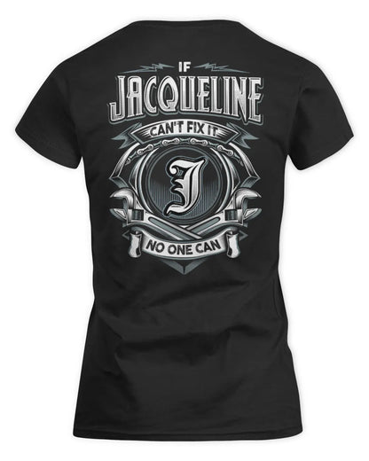 JACQUELINE AP81-K4-626 - Personalized Ahmed Quote Apparel “If Ahmed Can't Fix It, No One Can” - Women's Standard T-Shirt - Black