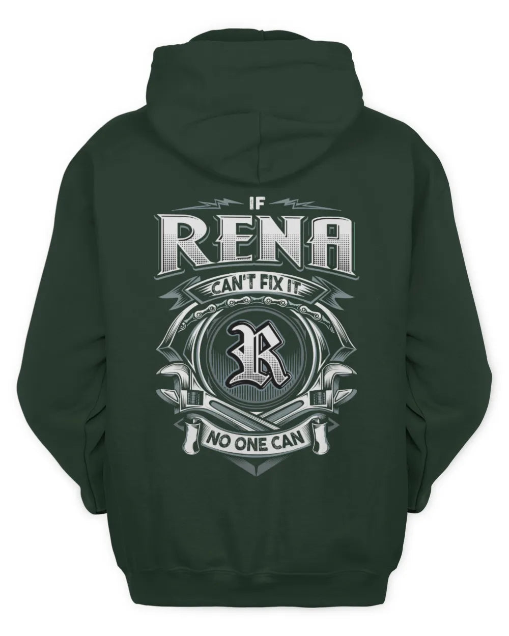 RENA AP81-K4-626 - Personalized Ahmed Quote Apparel “If Ahmed Can't Fix It, No One Can” - Unisex Hoodie - Forest Green