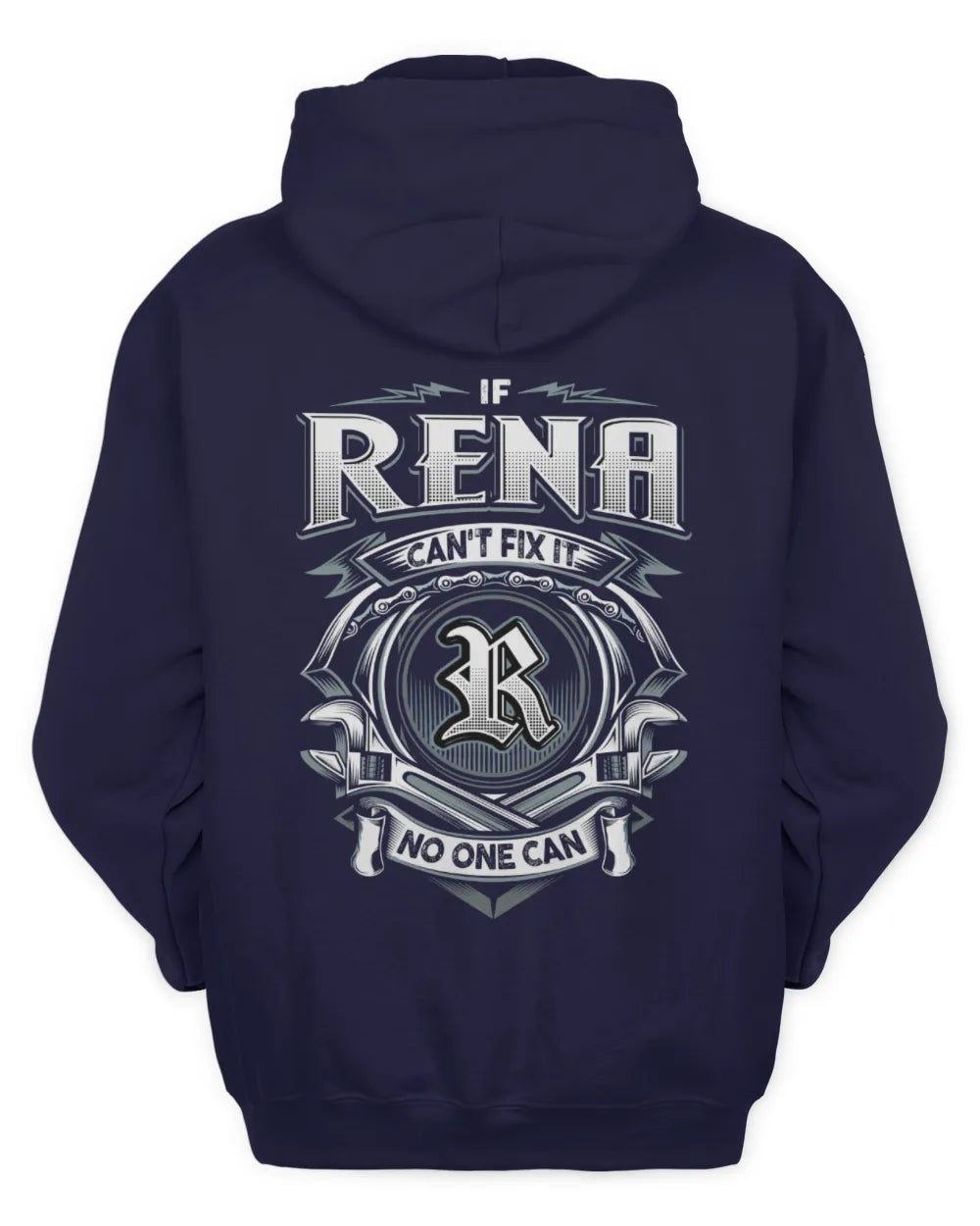 RENA AP81-K4-626 - Personalized Ahmed Quote Apparel “If Ahmed Can't Fix It, No One Can” - Unisex Hoodie - Navy