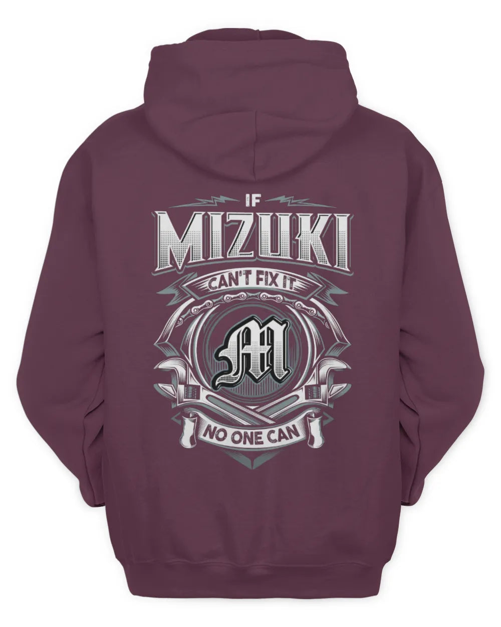 MIZUKI AP81-K4-626 - Personalized Ahmed Quote Apparel “If Ahmed Can't Fix It, No One Can” - Unisex Hoodie - Maroon