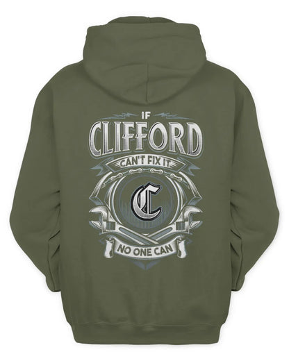 CLIFFORD AP81-K4-626 - Personalized Ahmed Quote Apparel “If Ahmed Can't Fix It, No One Can” - Unisex Hoodie - Military Green
