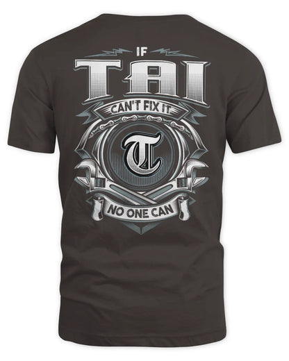 TAI AP81-K4-626 - Personalized Ahmed Quote Apparel “If Ahmed Can't Fix It, No One Can” - Unisex Standard T-Shirt - Dark Chocolate
