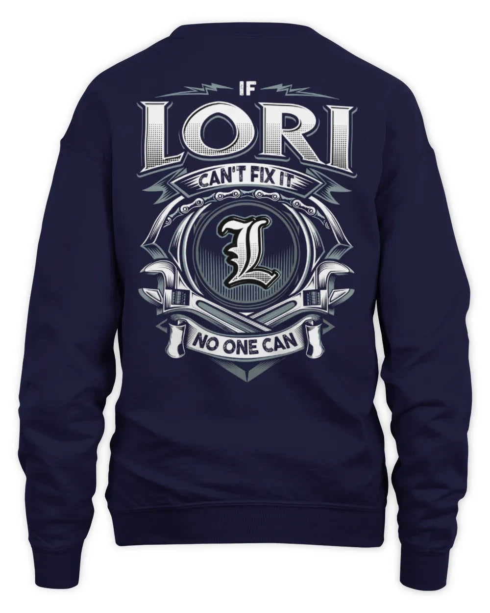 LORI AP81-K4-626 - Personalized Ahmed Quote Apparel “If Ahmed Can't Fix It, No One Can” - Unisex Sweatshirt - Navy