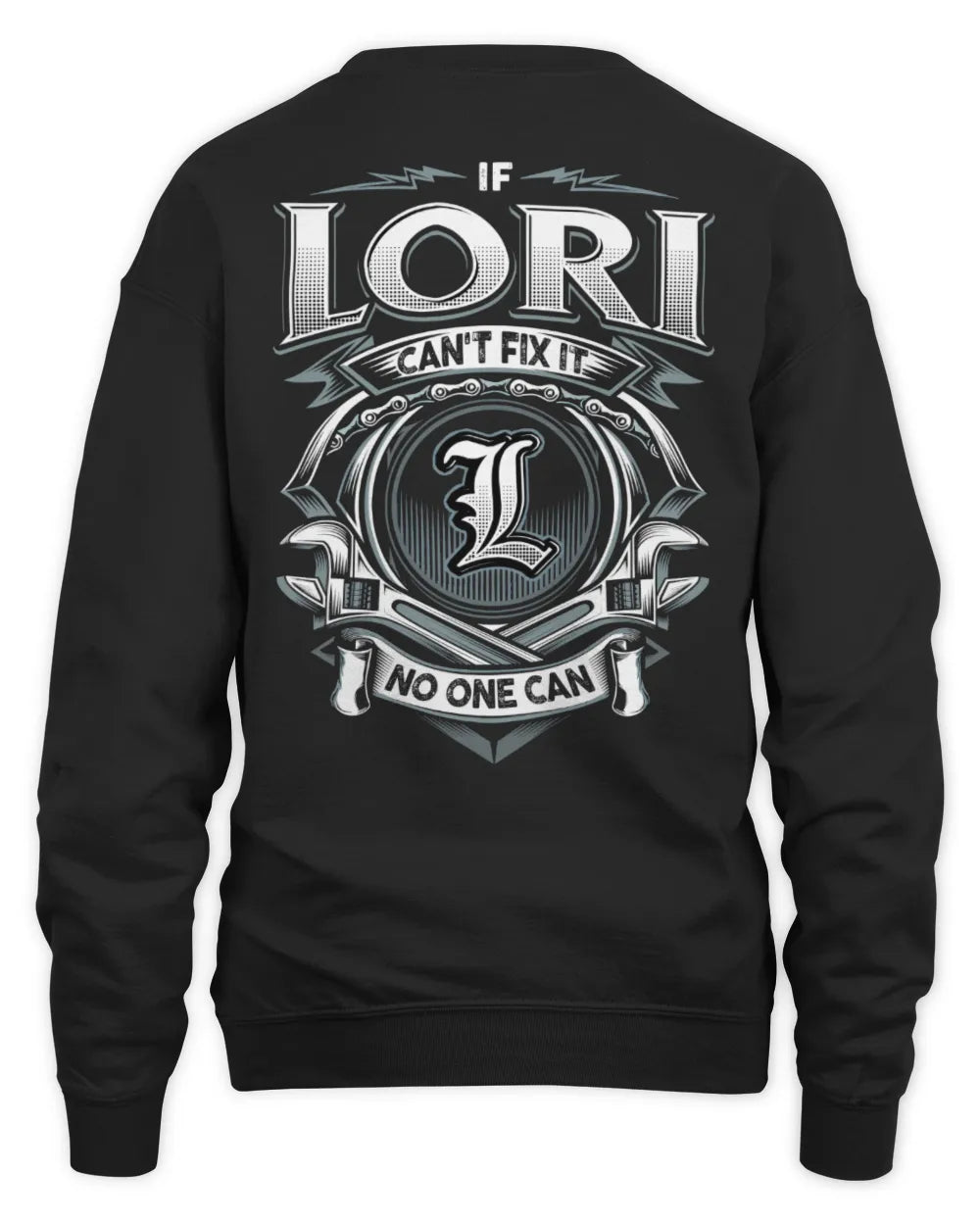 LORI AP81-K4-626 - Personalized Ahmed Quote Apparel “If Ahmed Can't Fix It, No One Can” - Unisex Sweatshirt - Black