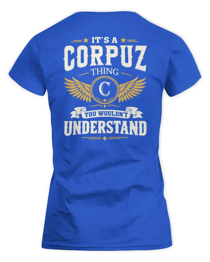 CORPUZ KT06-M008 It’s a [NAME] Thing – You Wouldn’t Understand | Personalized Vintage T-Shirt - Women's Standard T-Shirt - Royal