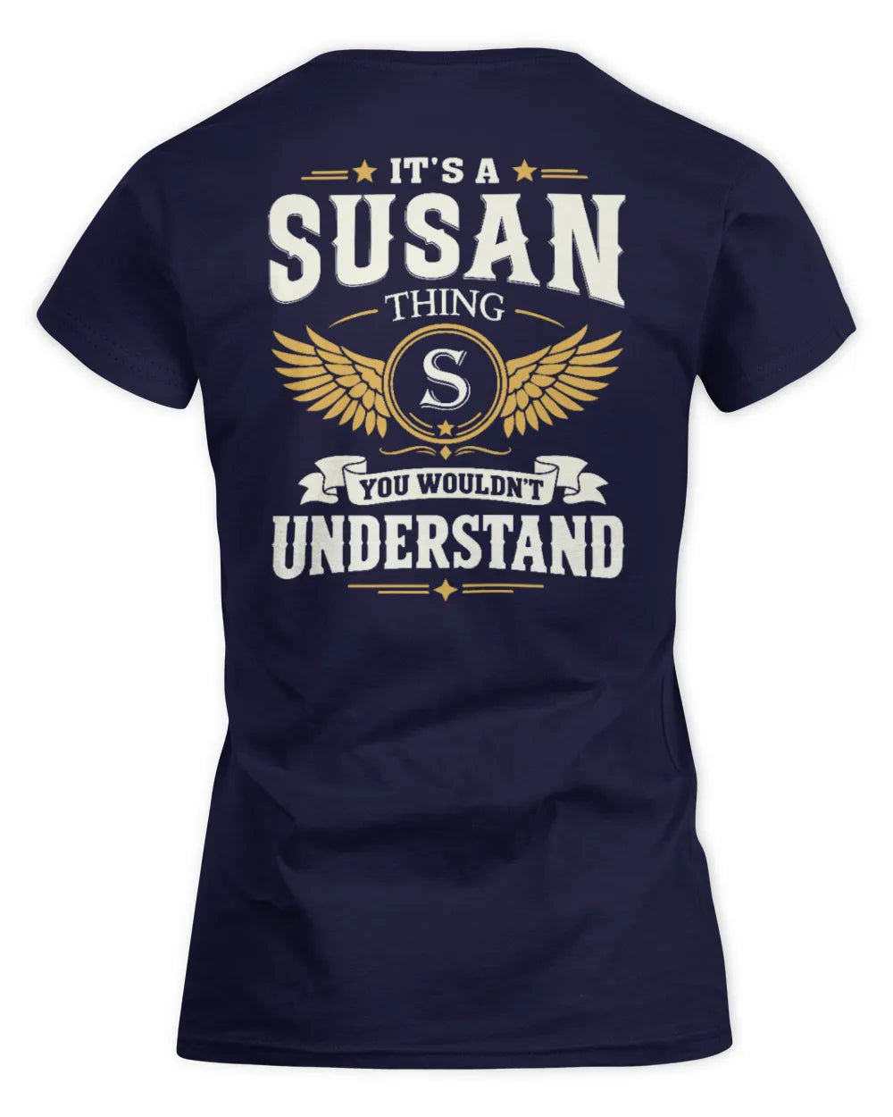 SUSAN KT06-M008 It’s a [NAME] Thing – You Wouldn’t Understand | Personalized Vintage T-Shirt - Women's Standard T-Shirt - Navy