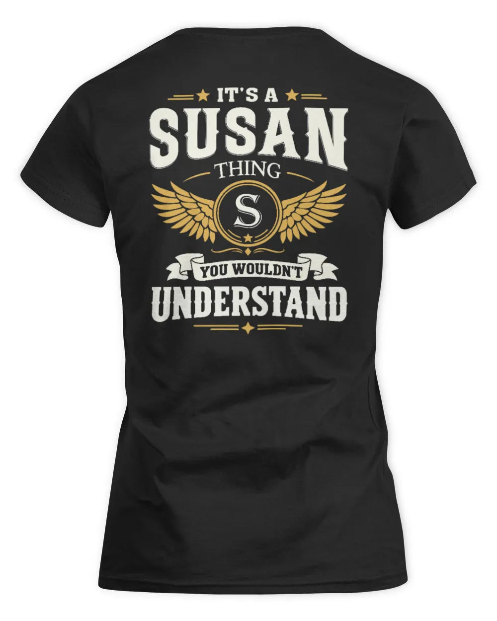 SUSAN KT06-M008 It’s a [NAME] Thing – You Wouldn’t Understand | Personalized Vintage T-Shirt - Women's Standard T-Shirt - Black