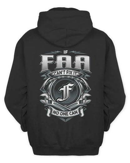 FAA AP81-K4-626 - Personalized Ahmed Quote Apparel “If Ahmed Can't Fix It, No One Can” - Unisex Hoodie - Black