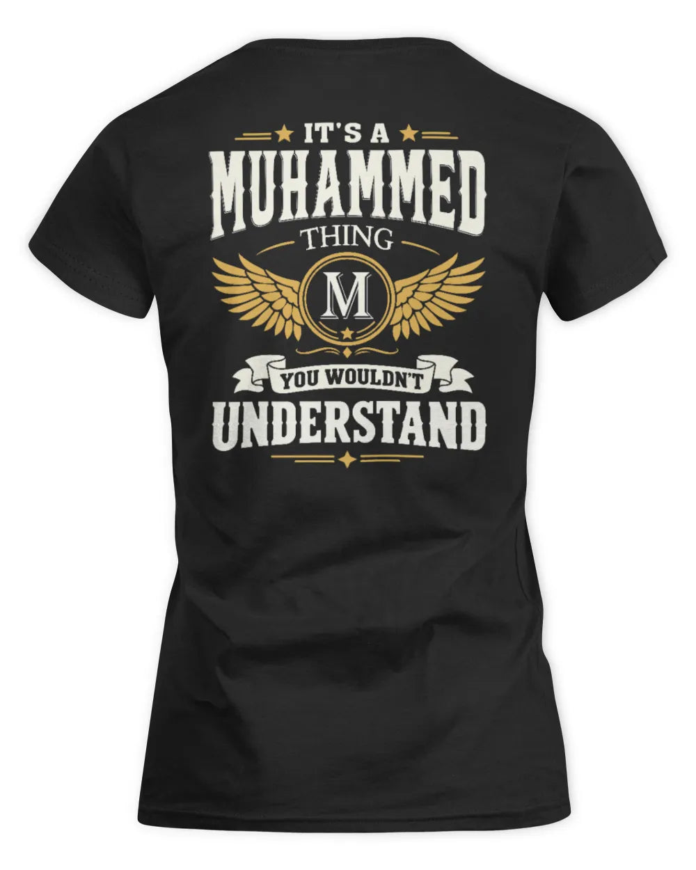MUHAMMED KT06-M008 It’s a [NAME] Thing – You Wouldn’t Understand | Personalized Vintage T-Shirt - Women's Standard T-Shirt - Black