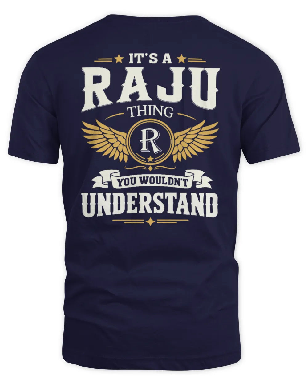 RAJU KT06-M008 It’s a [NAME] Thing – You Wouldn’t Understand | Personalized Vintage T-Shirt - Unisex Standard T-Shirt - Navy
