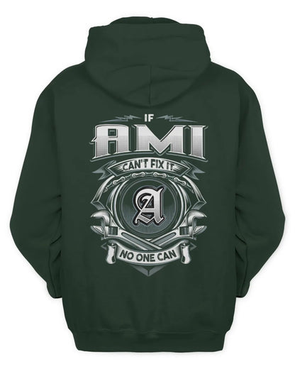 AMI AP81-K4-626 - Personalized Ahmed Quote Apparel “If Ahmed Can't Fix It, No One Can” - Unisex Hoodie - Forest Green