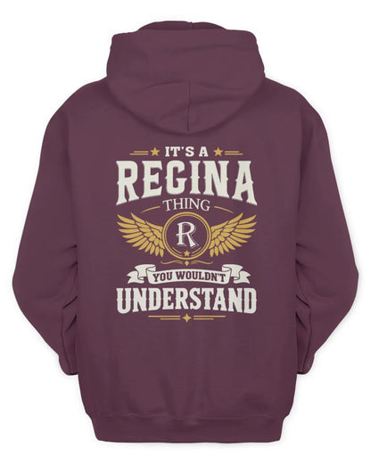 REGINA KT06-M008 It’s a [NAME] Thing – You Wouldn’t Understand | Personalized Vintage T-Shirt - Unisex Hoodie - Maroon