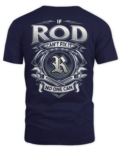 ROD AP81-K4-626 - Personalized Ahmed Quote Apparel “If Ahmed Can't Fix It, No One Can” - Unisex Standard T-Shirt - Navy