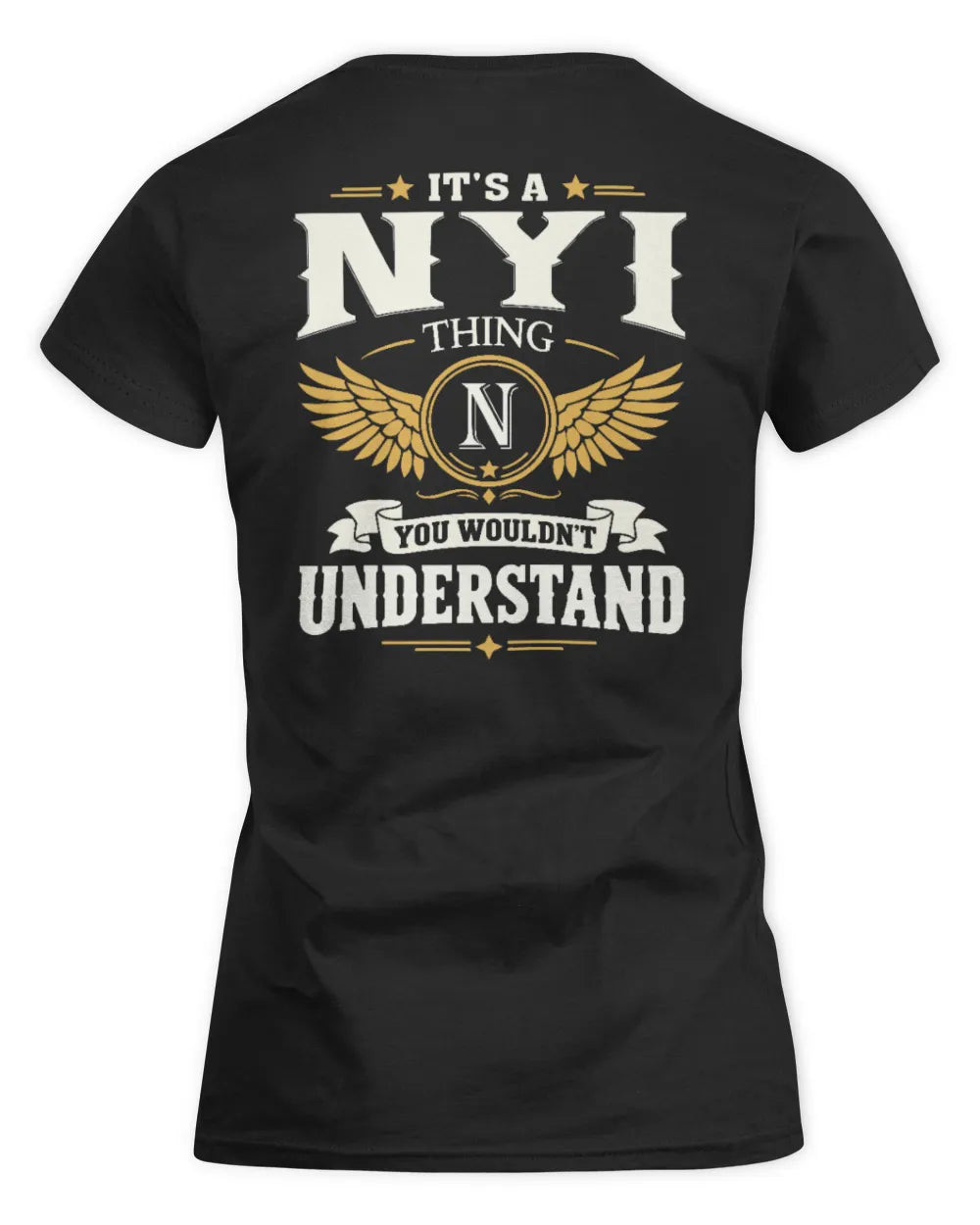 NYI KT06-M008 It’s a [NAME] Thing – You Wouldn’t Understand | Personalized Vintage T-Shirt - Women's Standard T-Shirt - Black