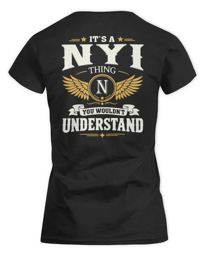 NYI KT06-M008 It’s a [NAME] Thing – You Wouldn’t Understand | Personalized Vintage T-Shirt - Women's Standard T-Shirt - Black