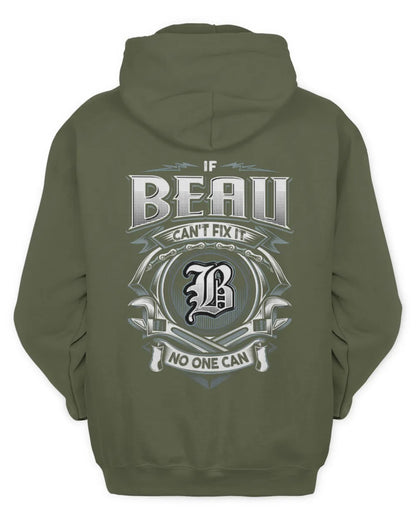 BEAU AP81-K4-626 - Personalized Ahmed Quote Apparel “If Ahmed Can't Fix It, No One Can” - Unisex Hoodie - Military Green