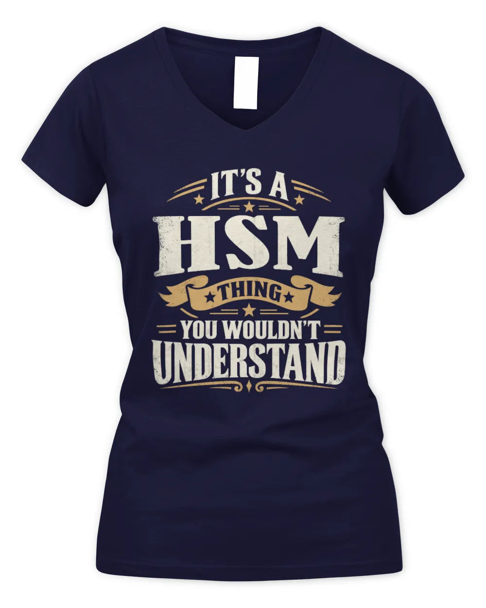 HSM P08 TH51 - Personalized “It’s a/an [NAME] Thing – You Wouldn’t Understand” Shirt - Women's V-Neck T-Shirt - Navy