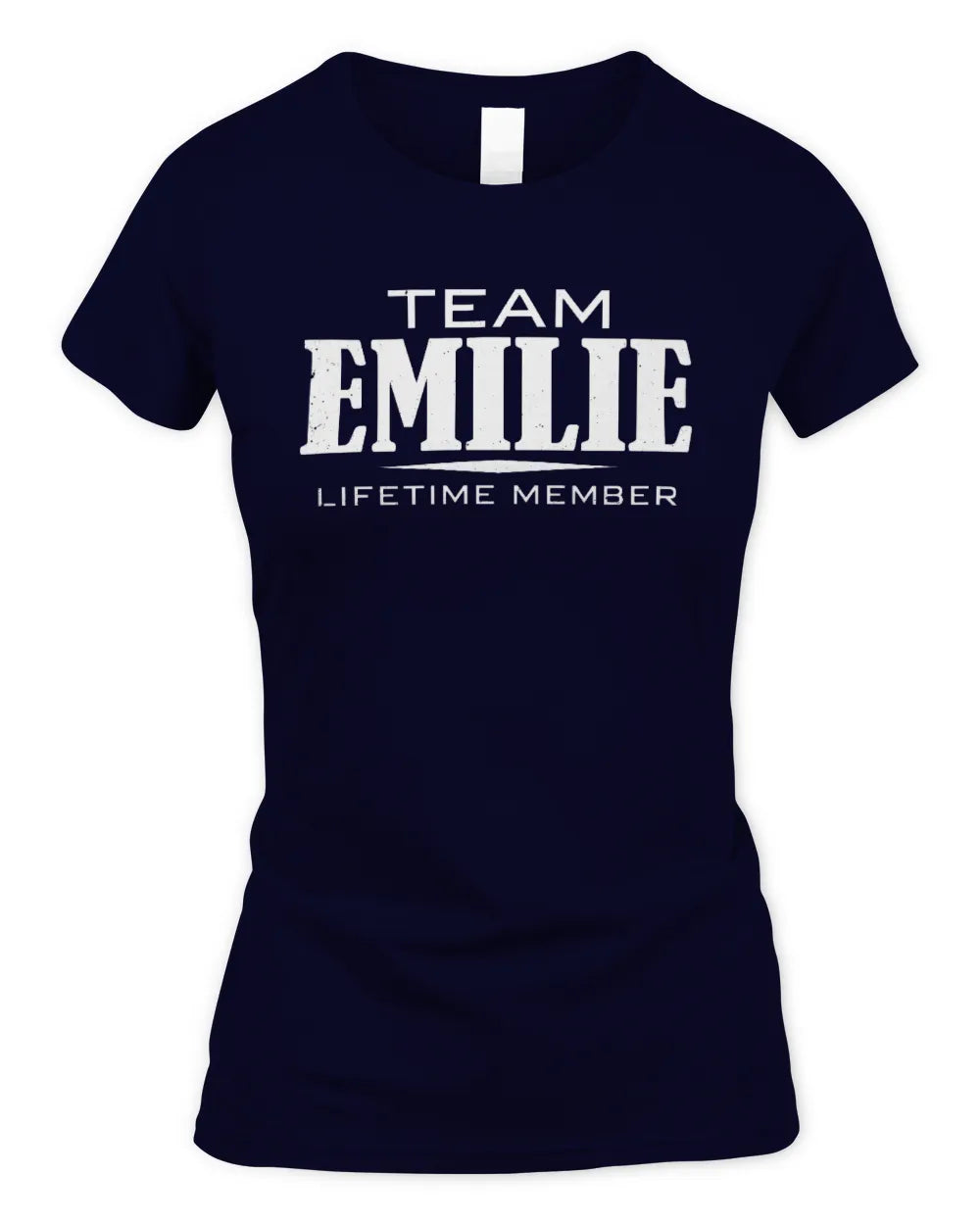 EMILIE BL62-K4-128 - Personalized “Team NAME Lifetime Member” - Women's Standard T-Shirt - Navy
