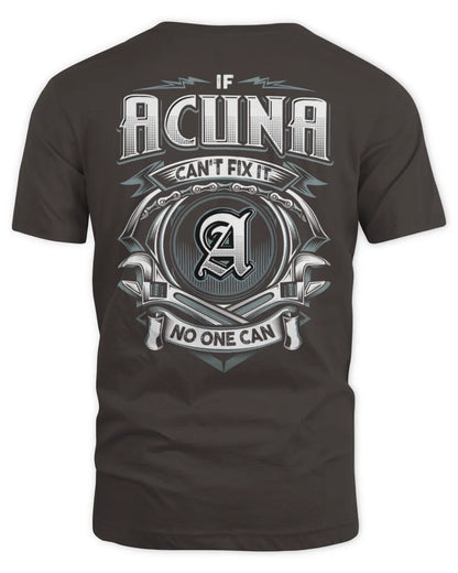 ACUNA AP81-K4-626 - Personalized Ahmed Quote Apparel “If Ahmed Can't Fix It, No One Can” - Unisex Standard T-Shirt - Dark Chocolate