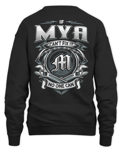 MYA AP81-K4-626 - Personalized Ahmed Quote Apparel “If Ahmed Can't Fix It, No One Can” - Unisex Sweatshirt - Black