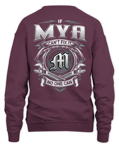 MYA AP81-K4-626 - Personalized Ahmed Quote Apparel “If Ahmed Can't Fix It, No One Can” - Unisex Sweatshirt - Maroon