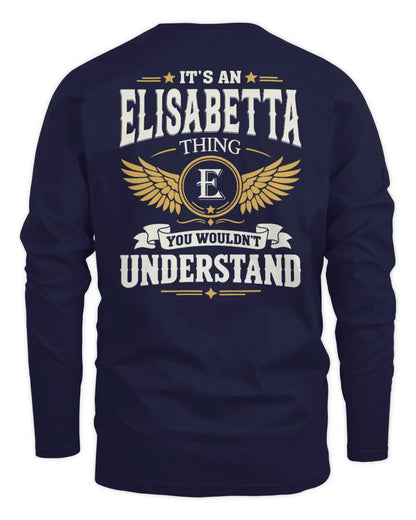 ELISABETTA KT06-M008 It’s a [NAME] Thing – You Wouldn’t Understand | Personalized Vintage T-Shirt - Men's Long Sleeved T-Shirt - Navy