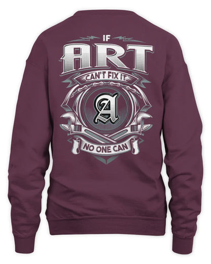 ART AP81-K4-626 - Personalized Ahmed Quote Apparel “If Ahmed Can't Fix It, No One Can” - Unisex Sweatshirt - Maroon