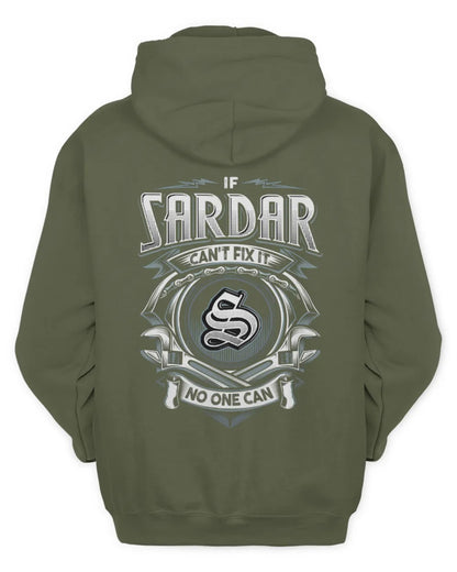 SARDAR AP81-K4-626 - Personalized Ahmed Quote Apparel “If Ahmed Can't Fix It, No One Can” - Unisex Hoodie - Military Green