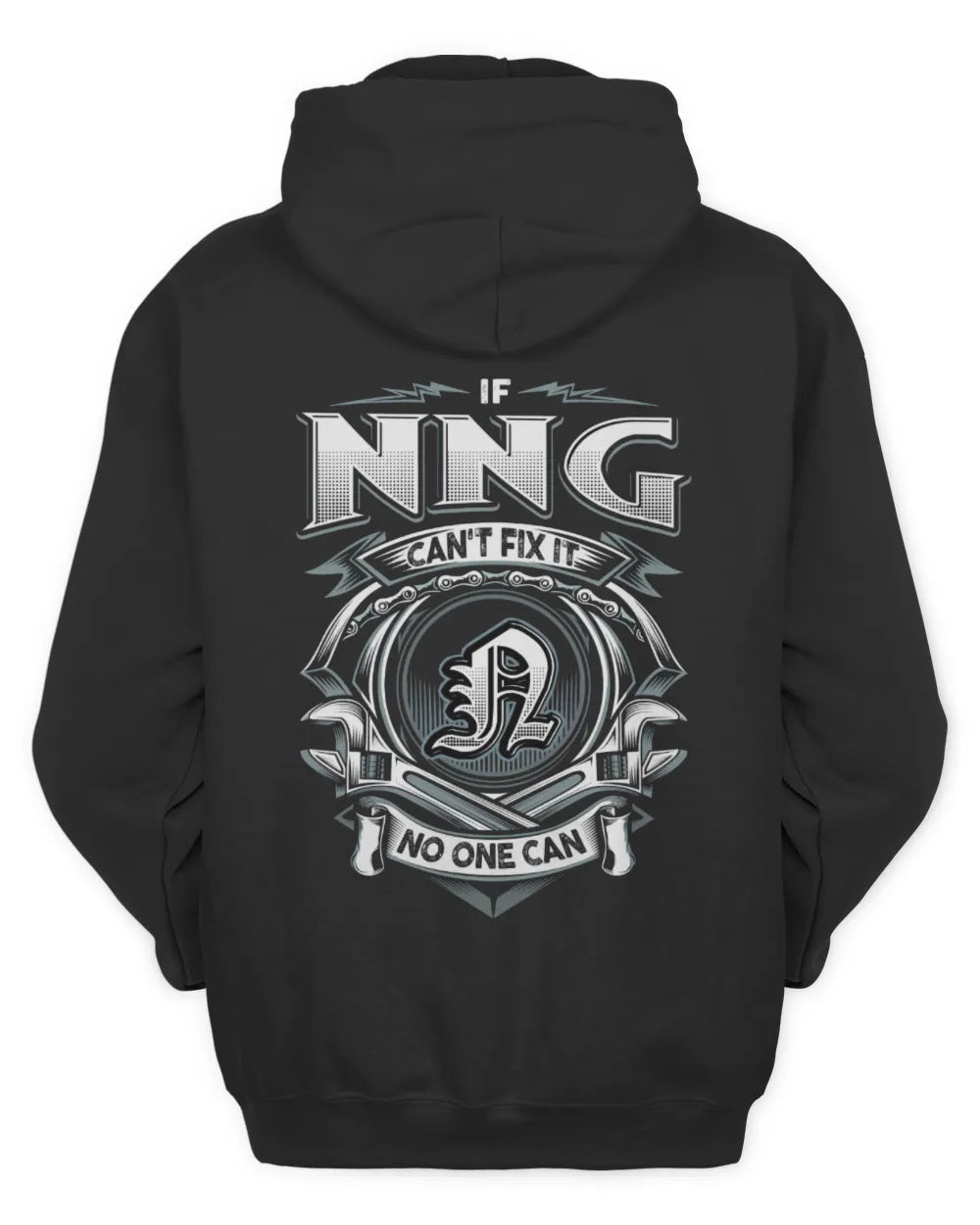 NNG AP81-K4-626 - Personalized Ahmed Quote Apparel “If Ahmed Can't Fix It, No One Can” - Unisex Hoodie - Black