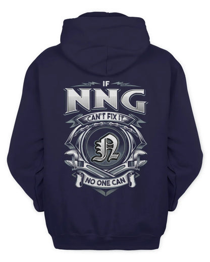 NNG AP81-K4-626 - Personalized Ahmed Quote Apparel “If Ahmed Can't Fix It, No One Can” - Unisex Hoodie - Navy