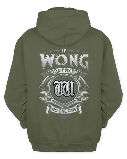 WONG AP81-K4-626 - Personalized Ahmed Quote Apparel “If Ahmed Can't Fix It, No One Can” - Unisex Hoodie - Military Green
