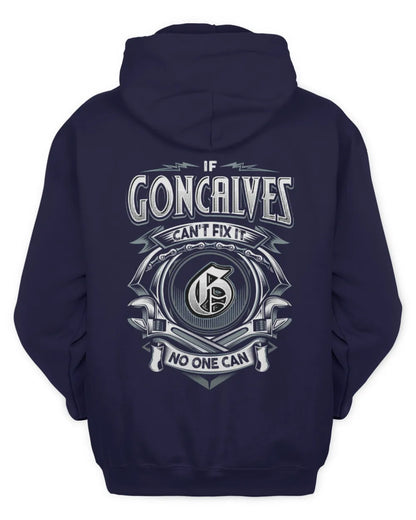 GONCALVES AP81-K4-626 - Personalized Ahmed Quote Apparel “If Ahmed Can't Fix It, No One Can” - Unisex Hoodie - Navy