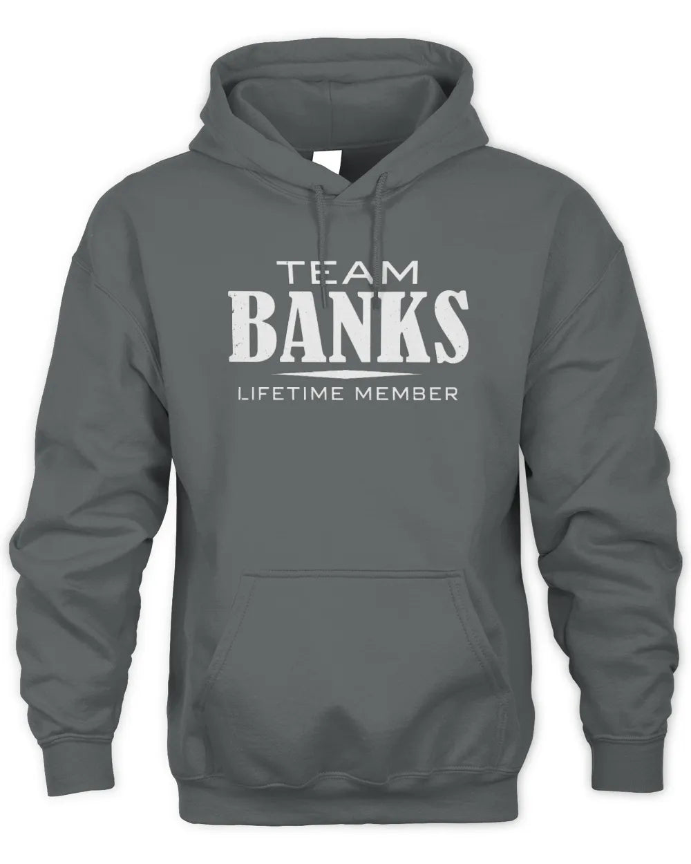 BANKS BL62-K4-128 - Personalized “Team NAME Lifetime Member” - Unisex Hoodie - Charcoal