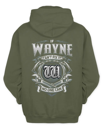 WAYNE AP81-K4-626 - Personalized Ahmed Quote Apparel “If Ahmed Can't Fix It, No One Can” - Unisex Hoodie - Military Green