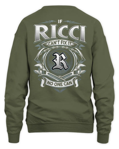 RICCI AP81-K4-626 - Personalized Ahmed Quote Apparel “If Ahmed Can't Fix It, No One Can” - Unisex Sweatshirt - Military Green