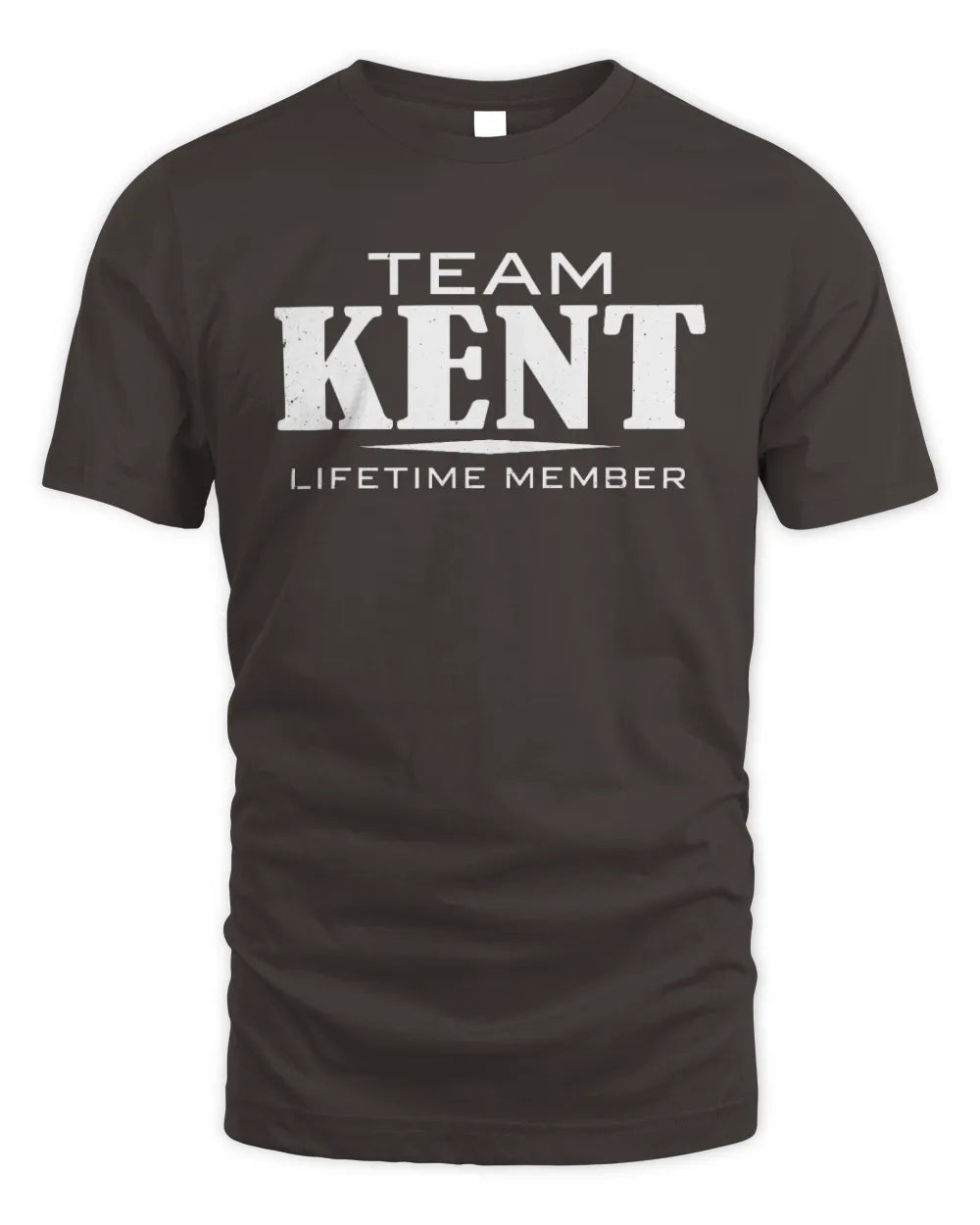 KENT BL62-K4-128 - Personalized “Team NAME Lifetime Member” - Unisex Standard T-Shirt - Dark Chocolate