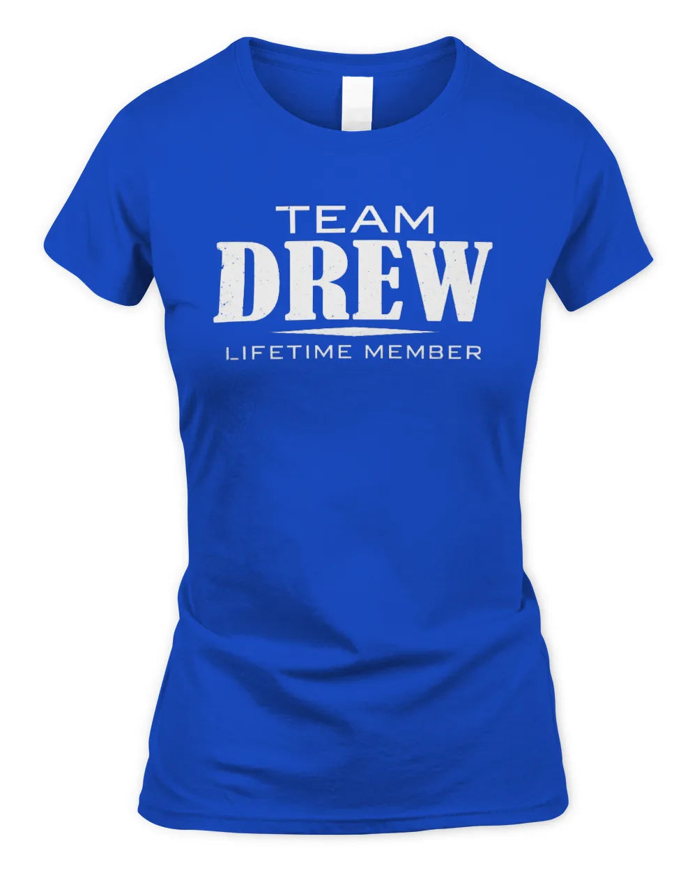 DREW BL62-K4-128 - Personalized “Team NAME Lifetime Member” - Women's Standard T-Shirt - Royal