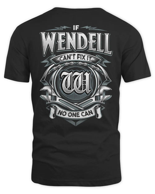 WENDELL AP81-K4-626 - Personalized Ahmed Quote Apparel “If Ahmed Can't Fix It, No One Can” - Unisex Standard T-Shirt - Black
