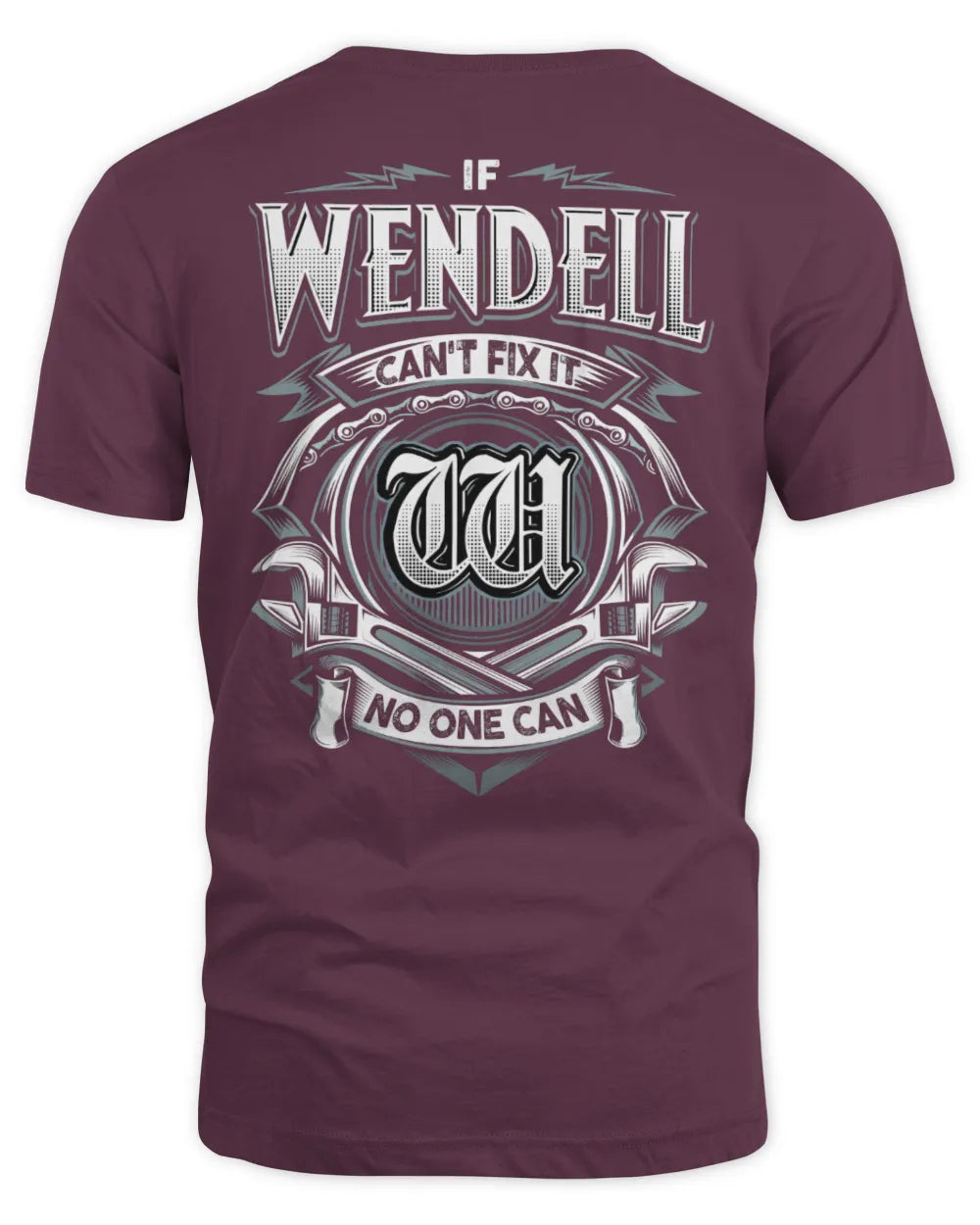 WENDELL AP81-K4-626 - Personalized Ahmed Quote Apparel “If Ahmed Can't Fix It, No One Can” - Unisex Standard T-Shirt - Maroon