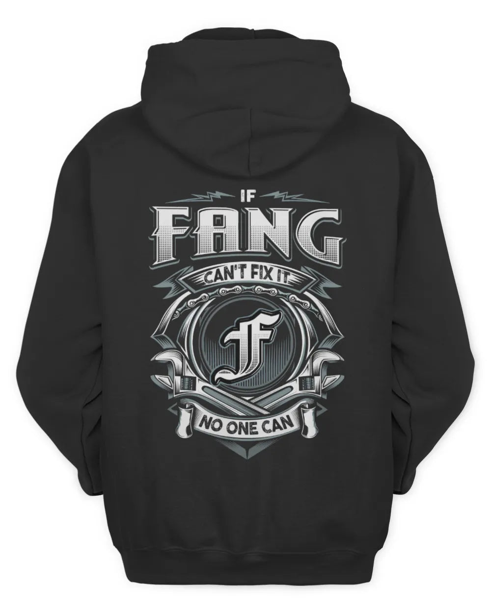 FANG AP81-K4-626 - Personalized Ahmed Quote Apparel “If Ahmed Can't Fix It, No One Can” - Unisex Hoodie - Black