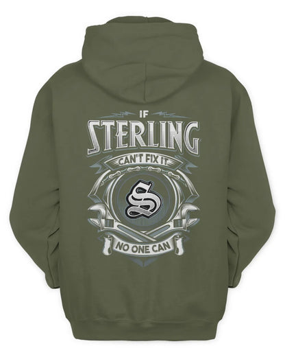 STERLING AP81-K4-626 - Personalized Ahmed Quote Apparel “If Ahmed Can't Fix It, No One Can” - Unisex Hoodie - Military Green