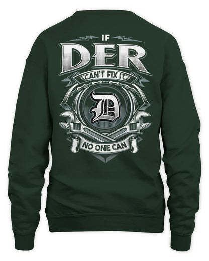 DER AP81-K4-626 - Personalized Ahmed Quote Apparel “If Ahmed Can't Fix It, No One Can” - Unisex Sweatshirt - Forest Green