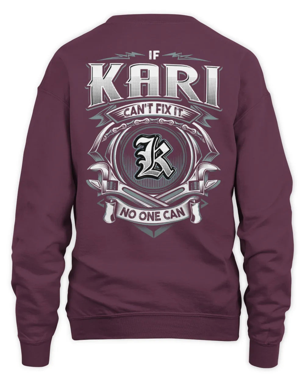 KARI AP81-K4-626 - Personalized Ahmed Quote Apparel “If Ahmed Can't Fix It, No One Can” - Unisex Sweatshirt - Maroon