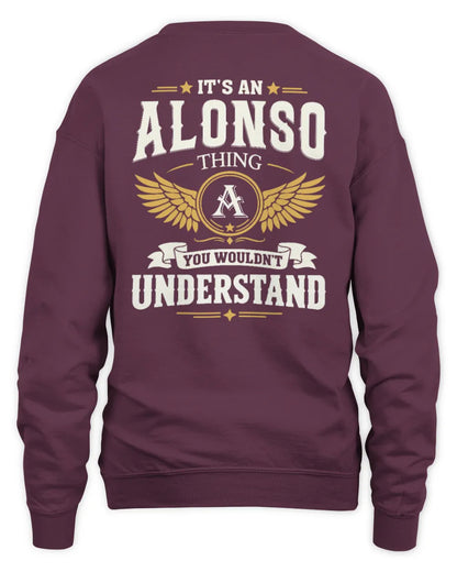 ALONSO KT06-M008 It’s a [NAME] Thing – You Wouldn’t Understand | Personalized Vintage T-Shirt - Unisex Sweatshirt - Maroon