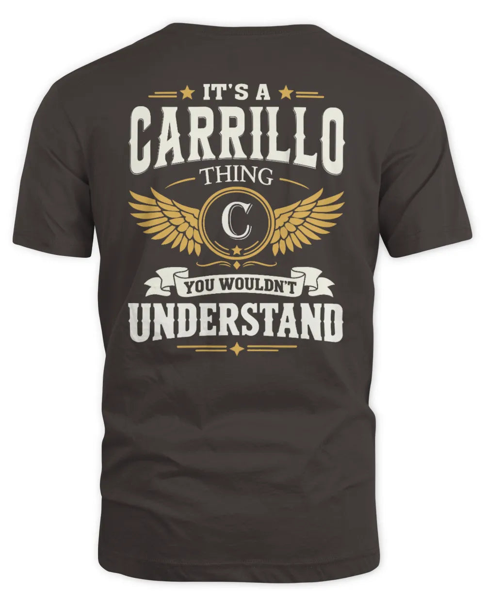 CARRILLO KT06-M008 It’s a [NAME] Thing – You Wouldn’t Understand | Personalized Vintage T-Shirt - Unisex Standard T-Shirt - Dark Chocolate