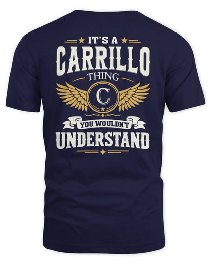 CARRILLO KT06-M008 It’s a [NAME] Thing – You Wouldn’t Understand | Personalized Vintage T-Shirt - Unisex Standard T-Shirt - Navy