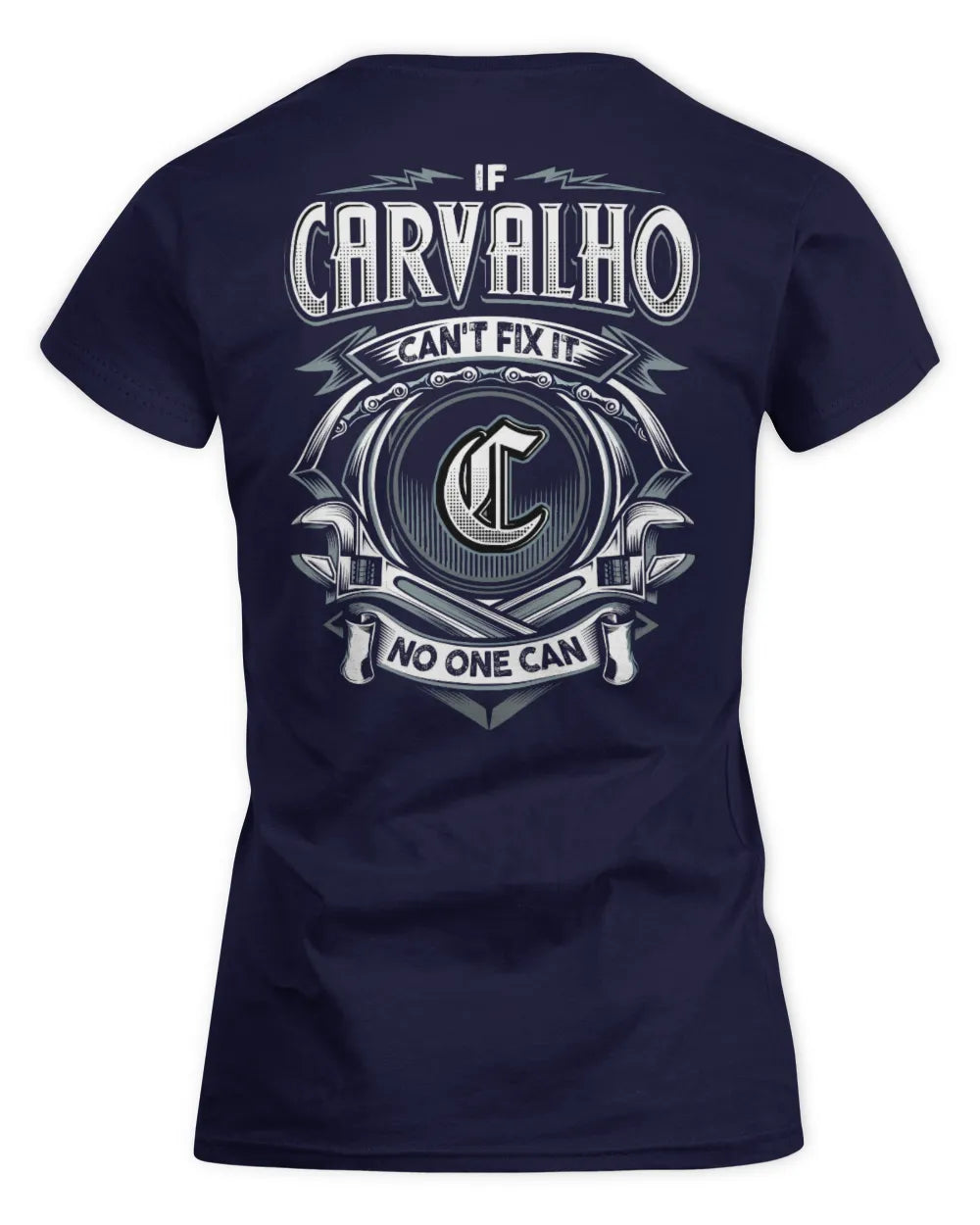 CARVALHO AP81-K4-626 - Personalized Ahmed Quote Apparel “If Ahmed Can't Fix It, No One Can” - Women's Standard T-Shirt - Navy